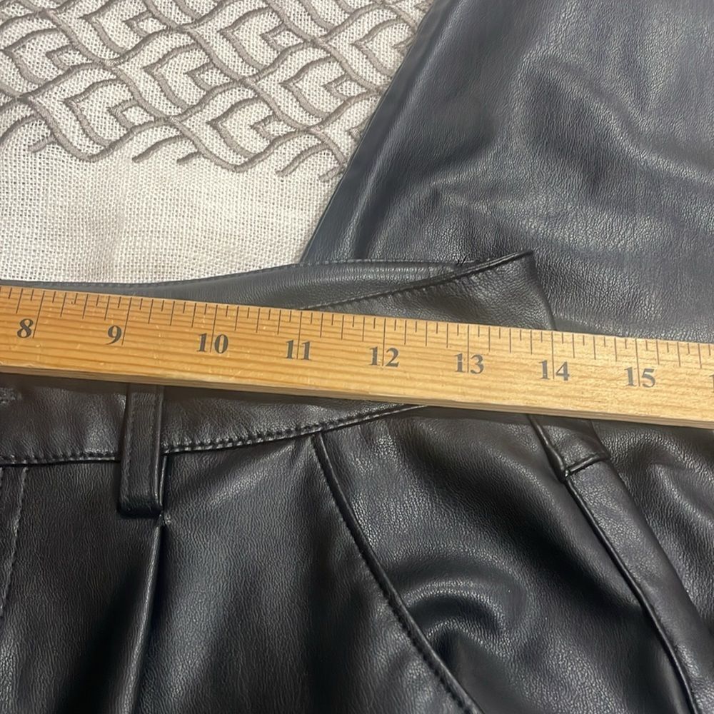 ZARA, faux leather cargo pants, size 36/4 US. - Picture 7 of 12